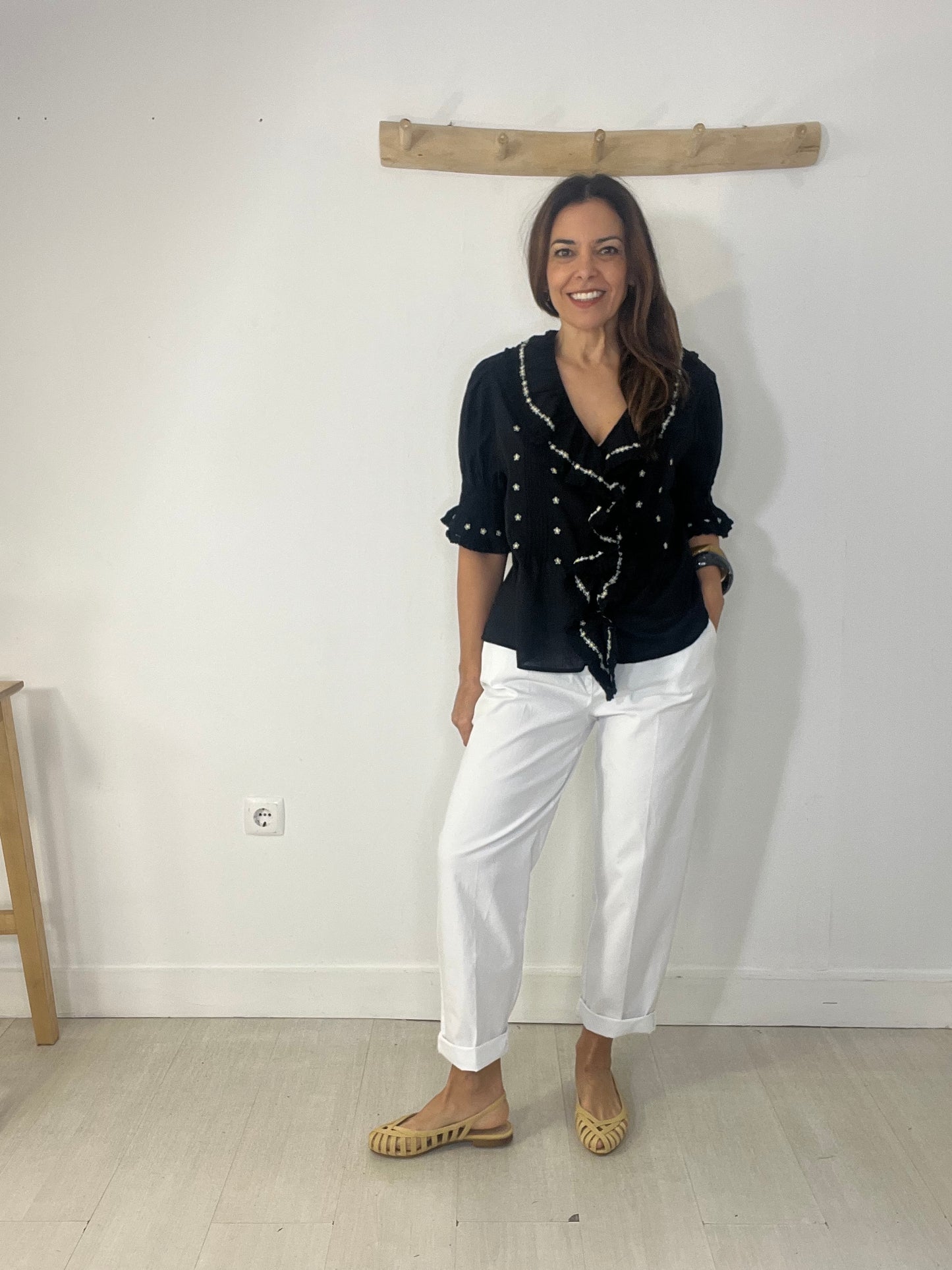 Calça Baggy branca