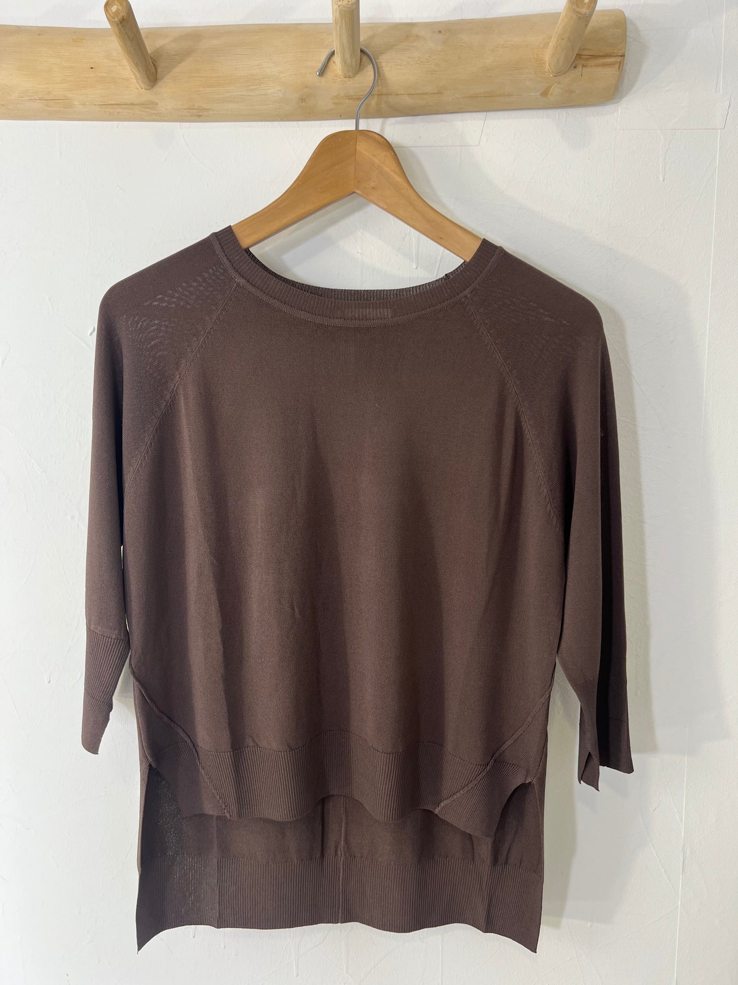 Camisola Noélia castanha