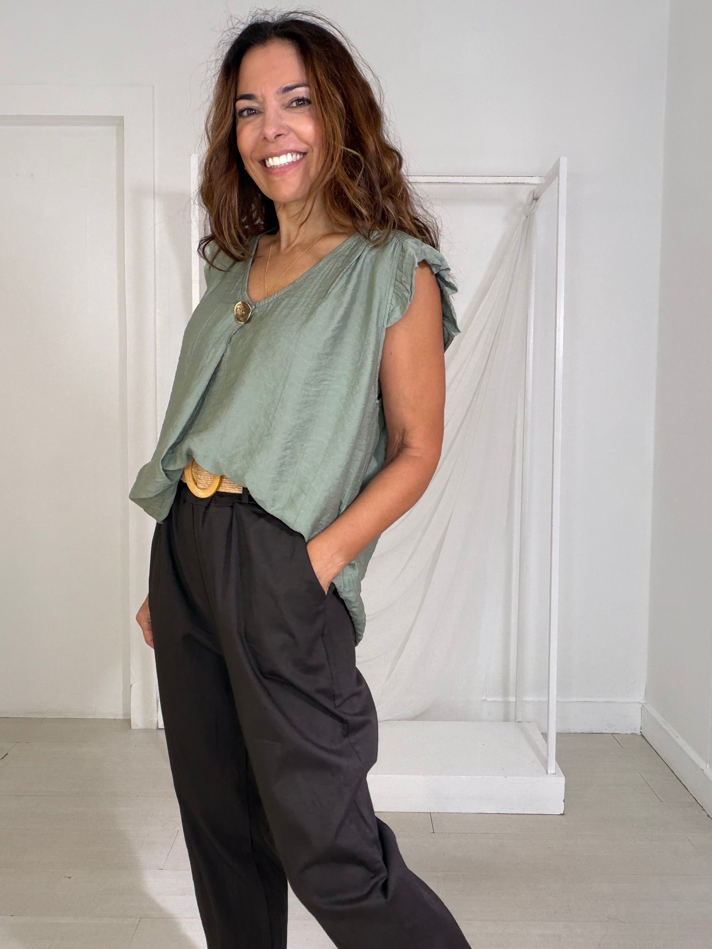 Blusa Soltroia kaki