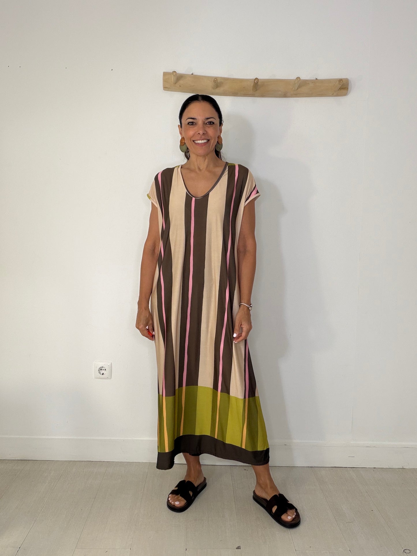 Vestido Karen castanho