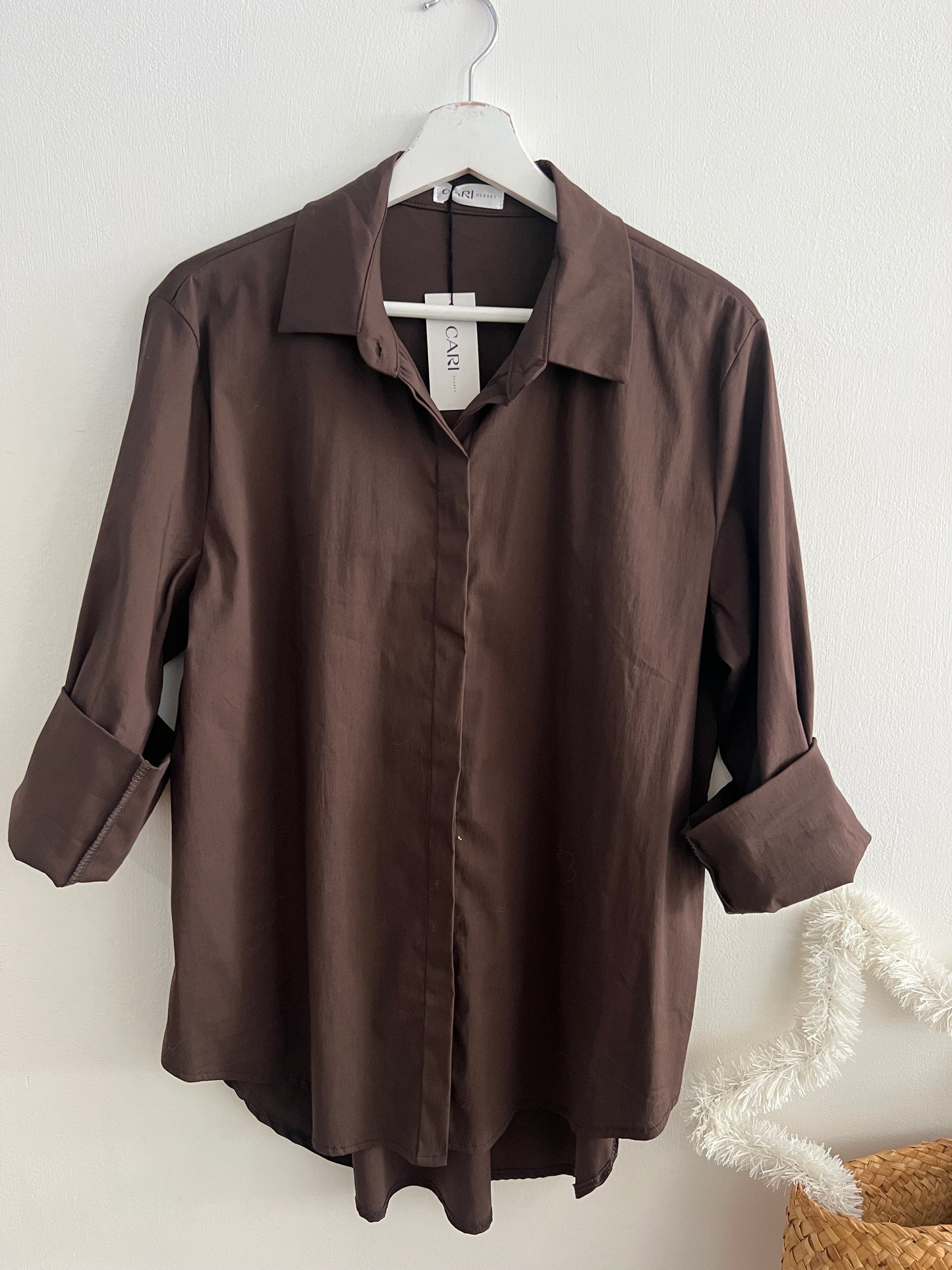 Camisa Formosa castanha