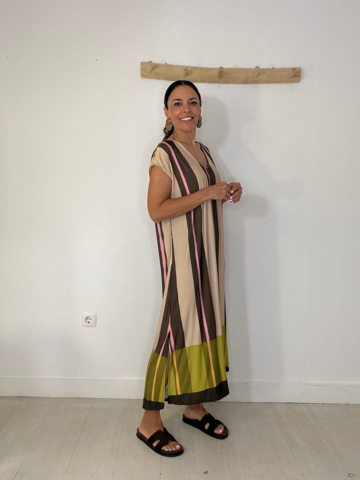 Vestido Karen castanho