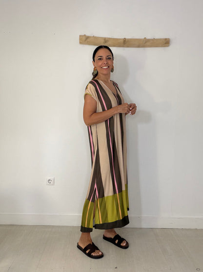 Vestido Karen castanho