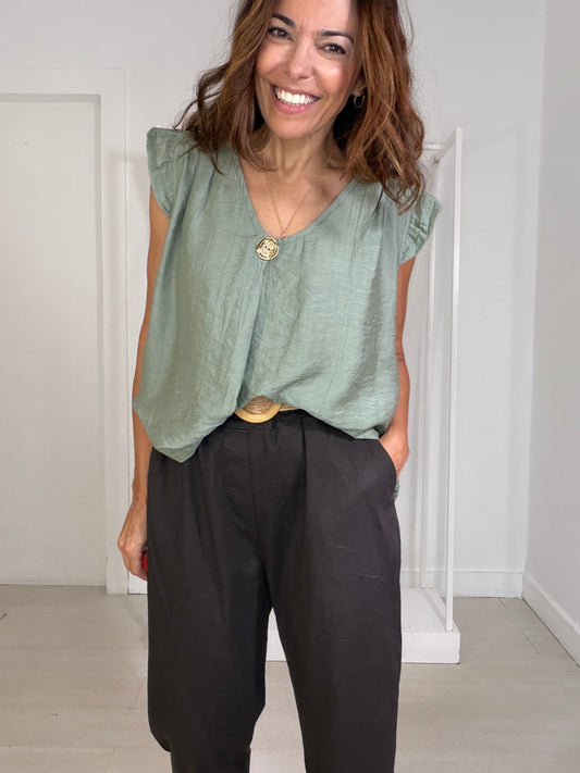 Blusa Soltroia kaki