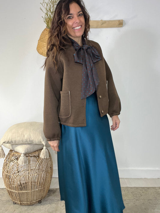 Bomber Évora castanho