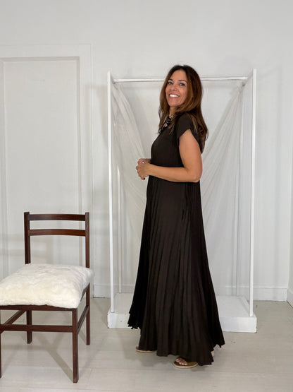 Vestido Charlotte castanho