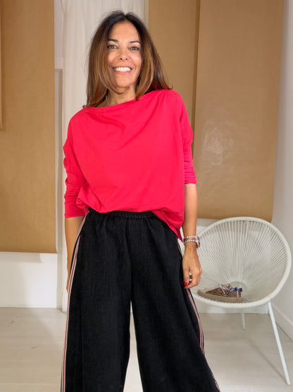 Camisola Pearl vermelha