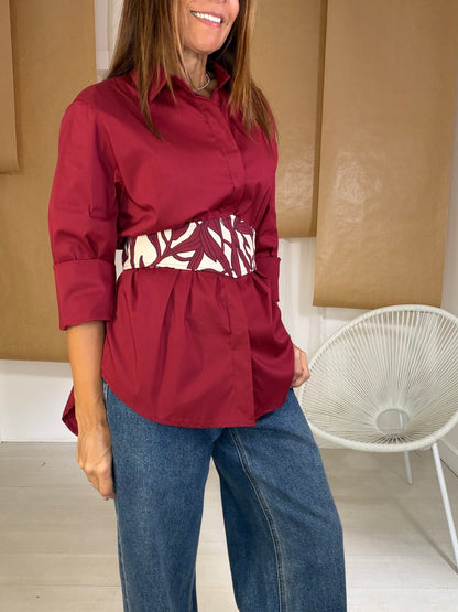 Camisa Lírio vermelho