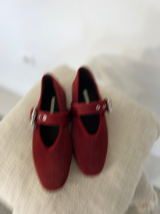Sapatos Mary Jane bordot