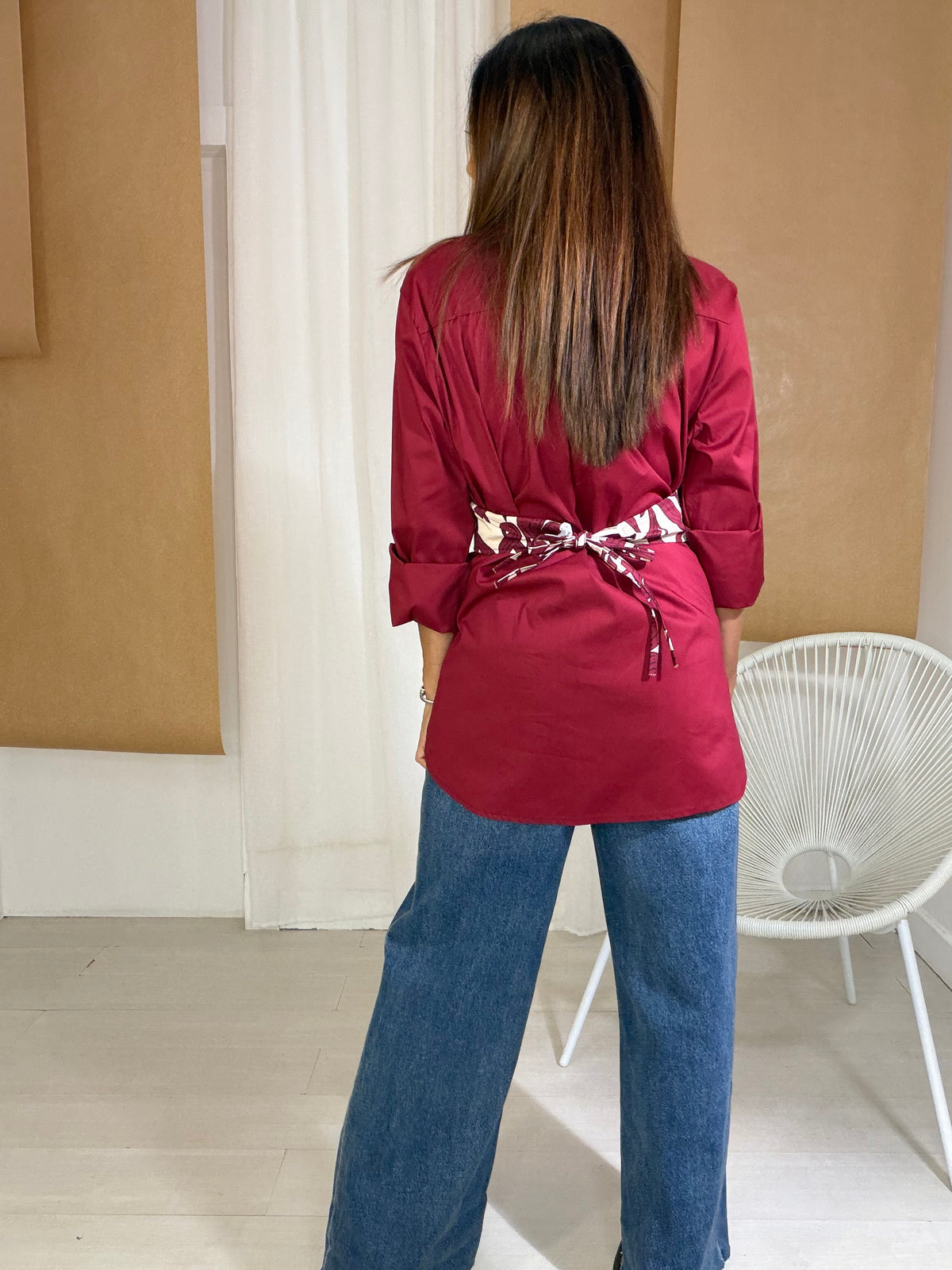 Camisa Lírio vermelho