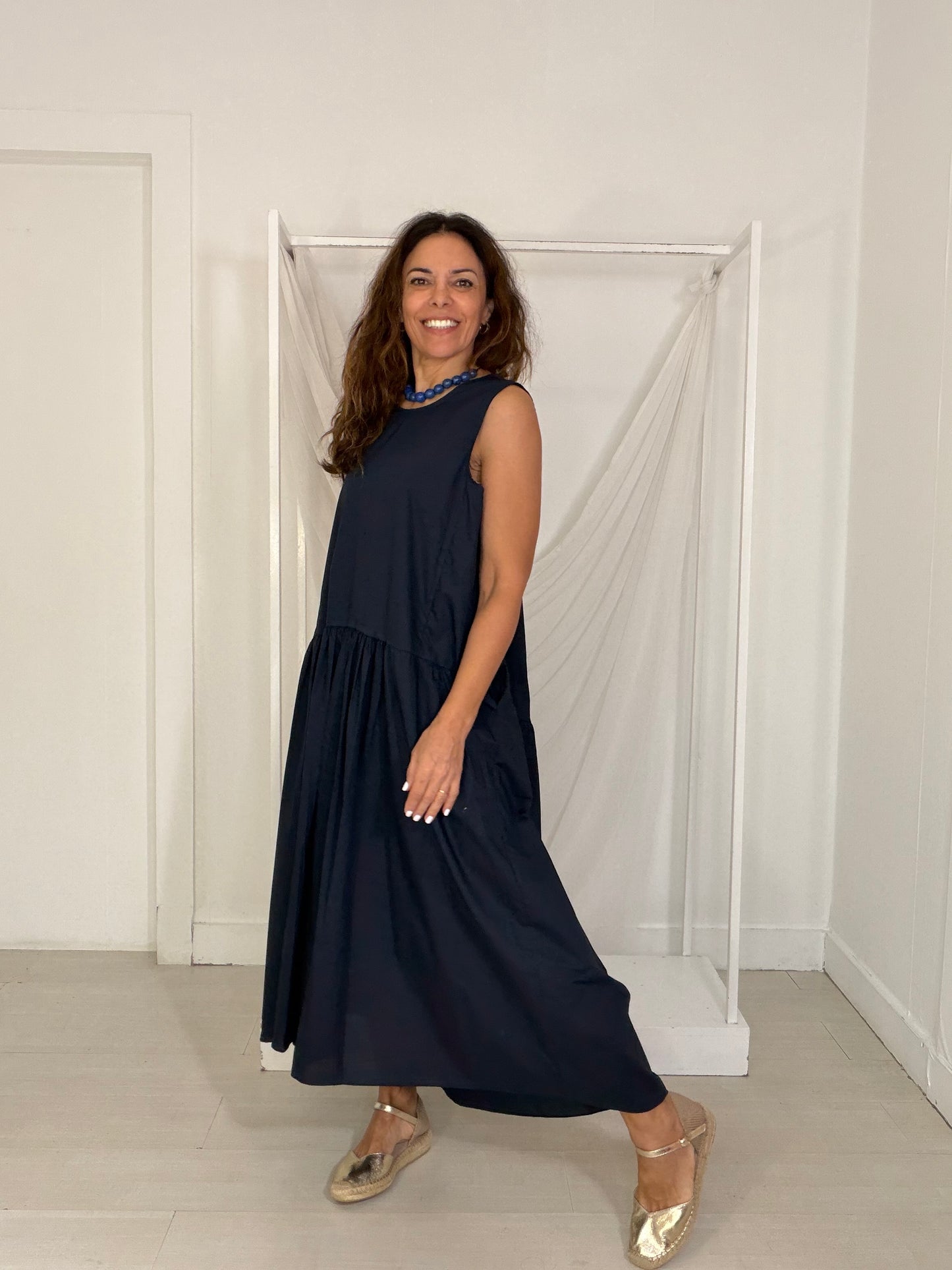 Vestido Jasmine marinho