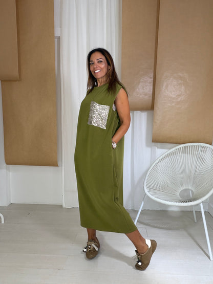 Vestido Divine pistácio