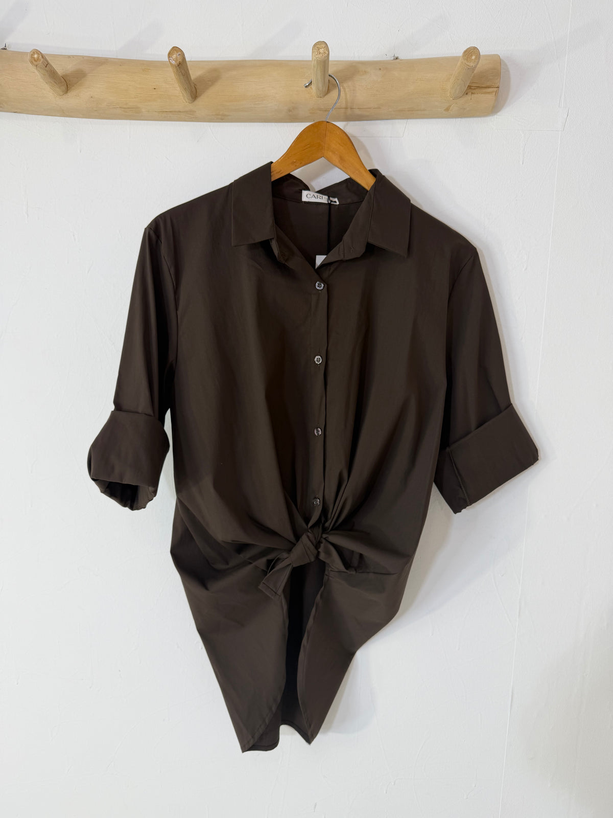 Camisa Lírio castanho
