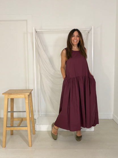 Vestido Jasmine Bordeaux