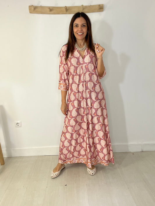 Vestido Rosarita rosa