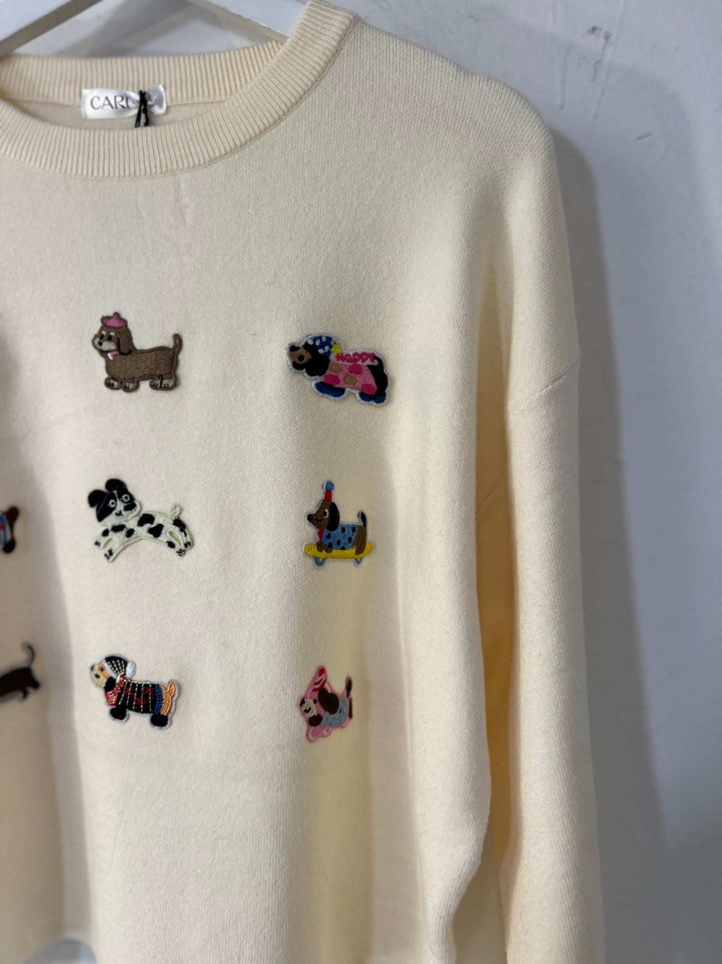 Camisola Flores beje