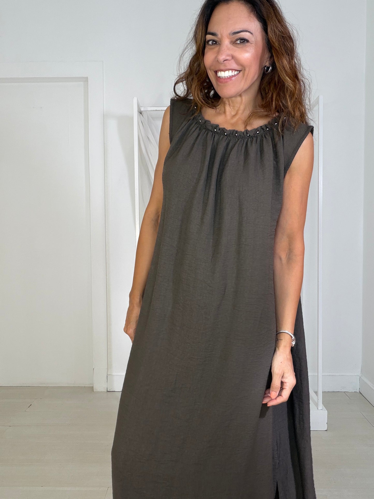 Vestido Rei castanho