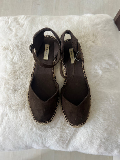 Alpercatas Corina planas chocolate