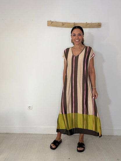 Vestido Karen castanho