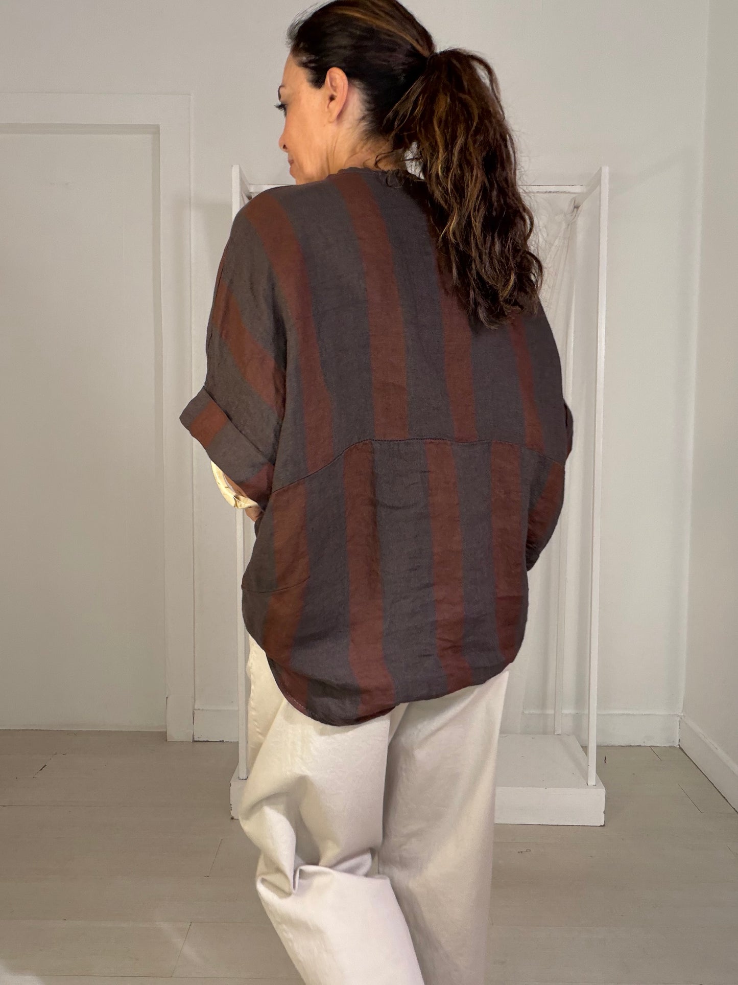 Camisa linho Stripes