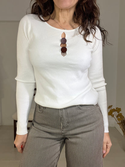 Camisola Malásia branco