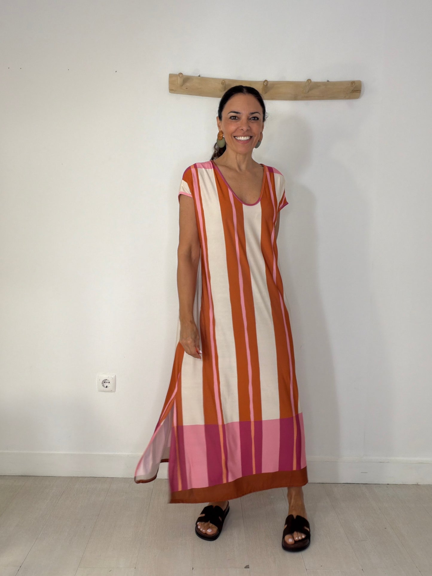 Vestido Karen terracota