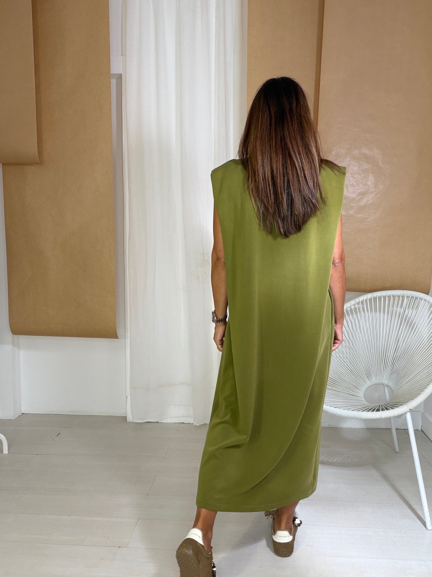 Vestido Divine pistácio