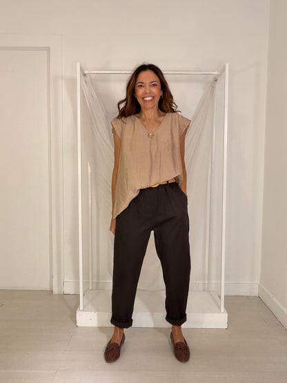 Blusa Soltroia camel