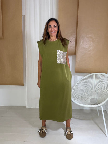 Vestido Divine pistácio