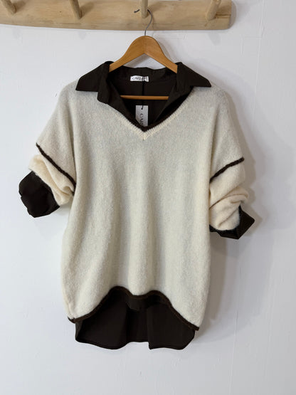 Camisola Story beje