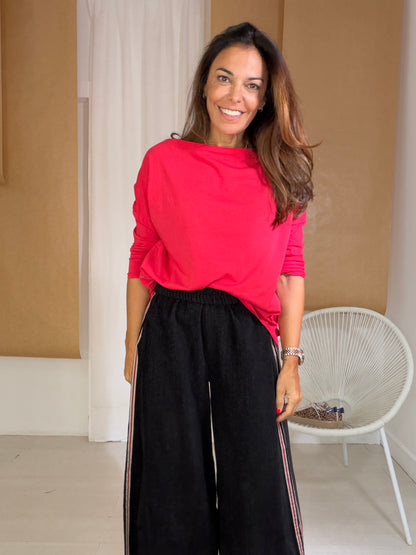 Camisola Pearl vermelha