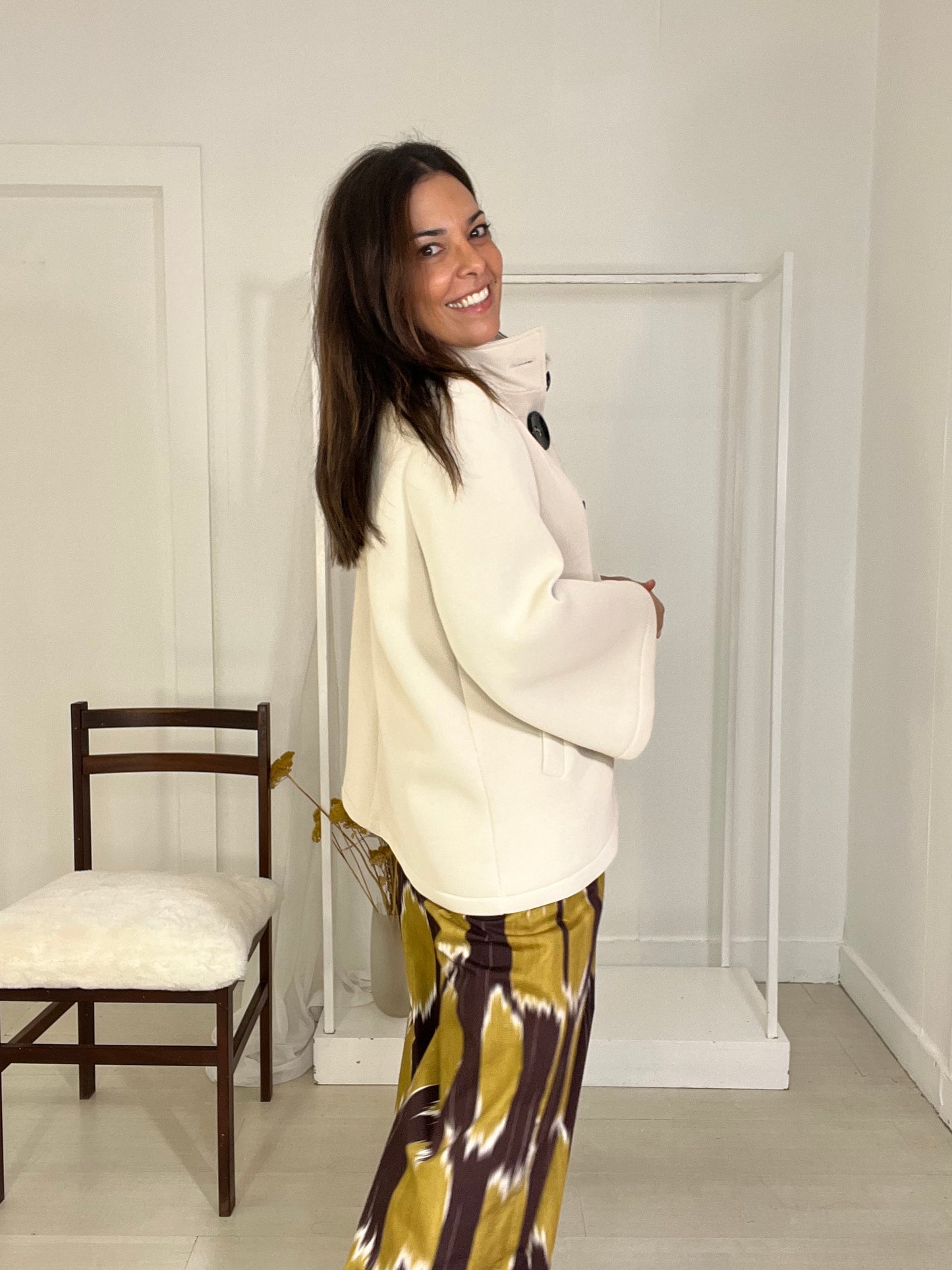 Casaco Filipinas beje