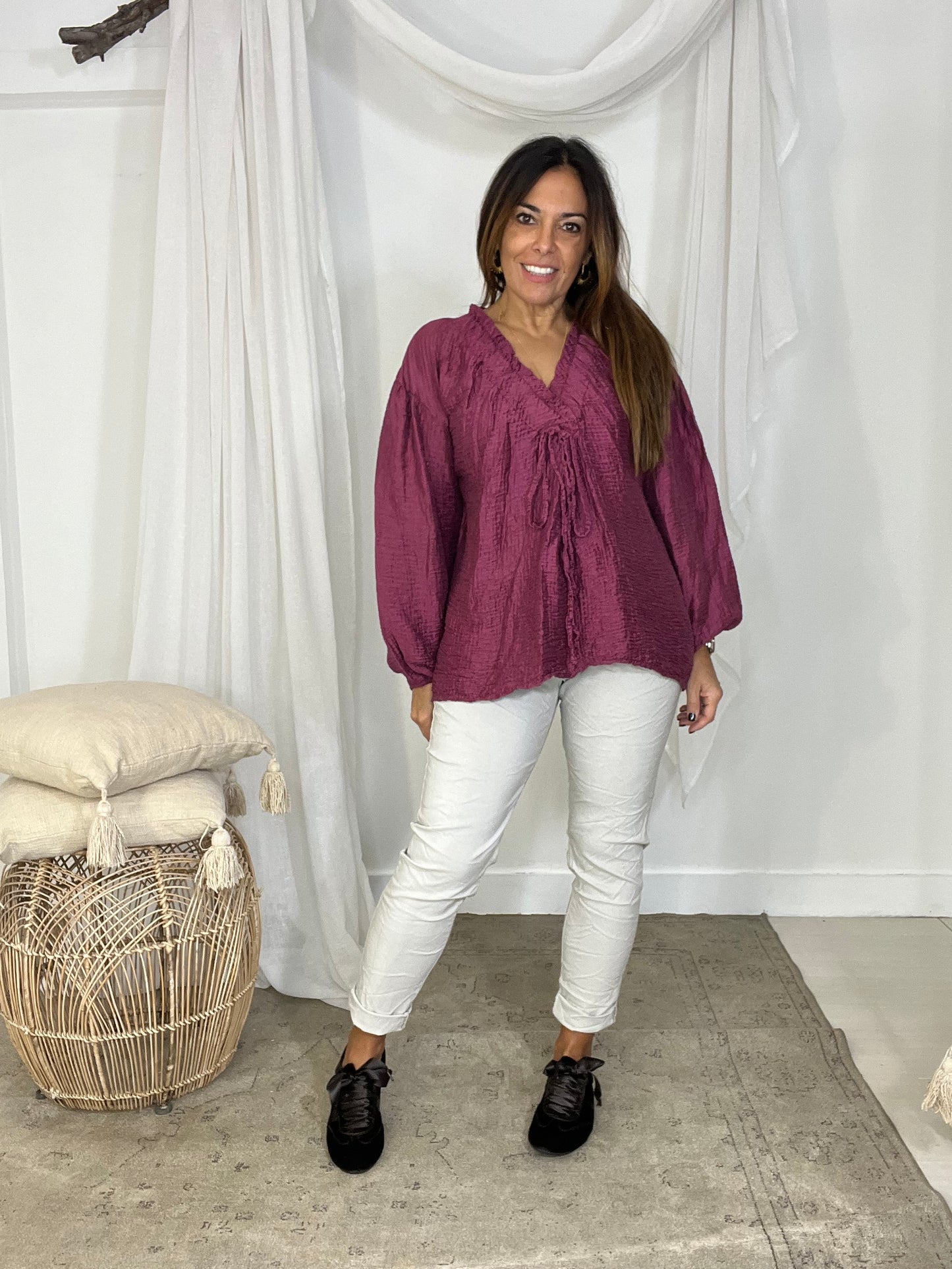 Calça Confort Maria beje