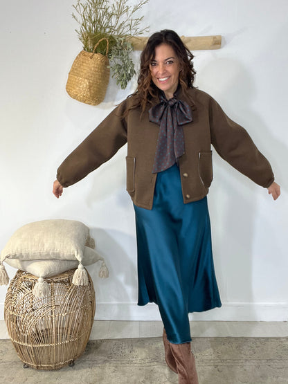 Bomber Évora castanho