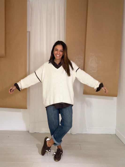 Camisola Story beje