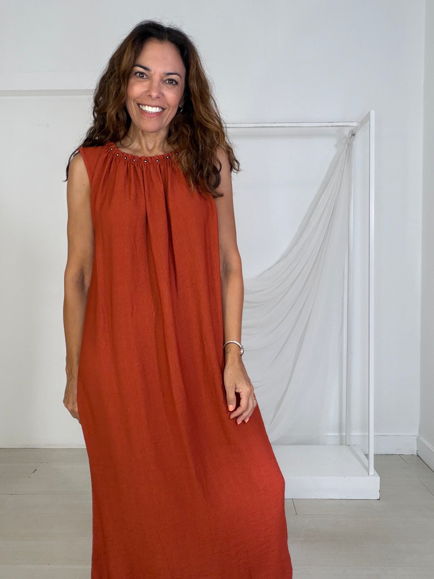 Vestido Rei Terracota