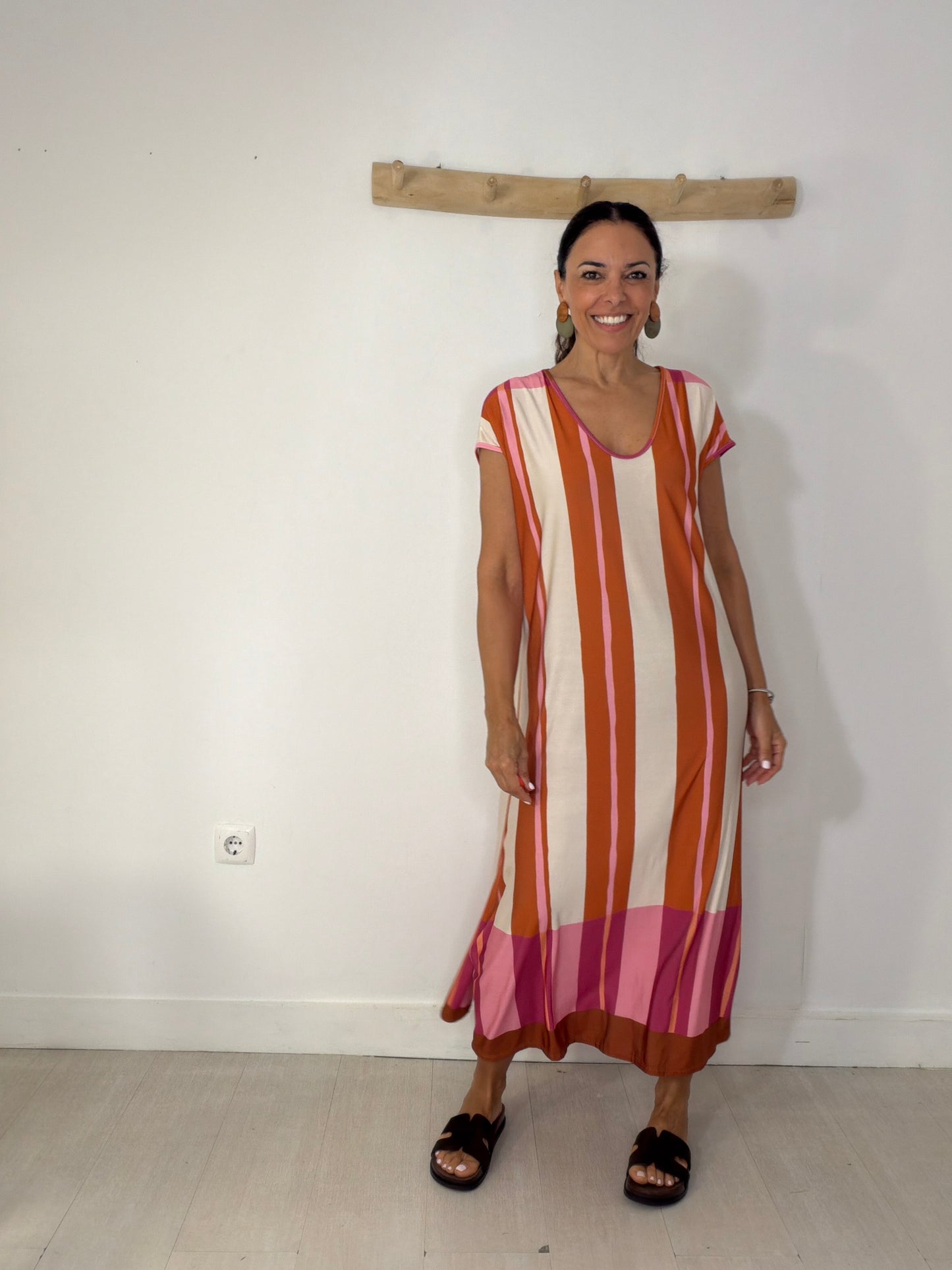 Vestido Karen terracota
