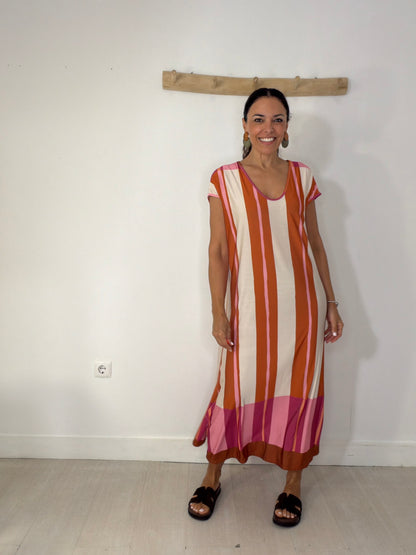 Vestido Karen terracota