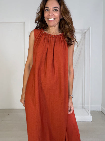 Vestido Rei Terracota