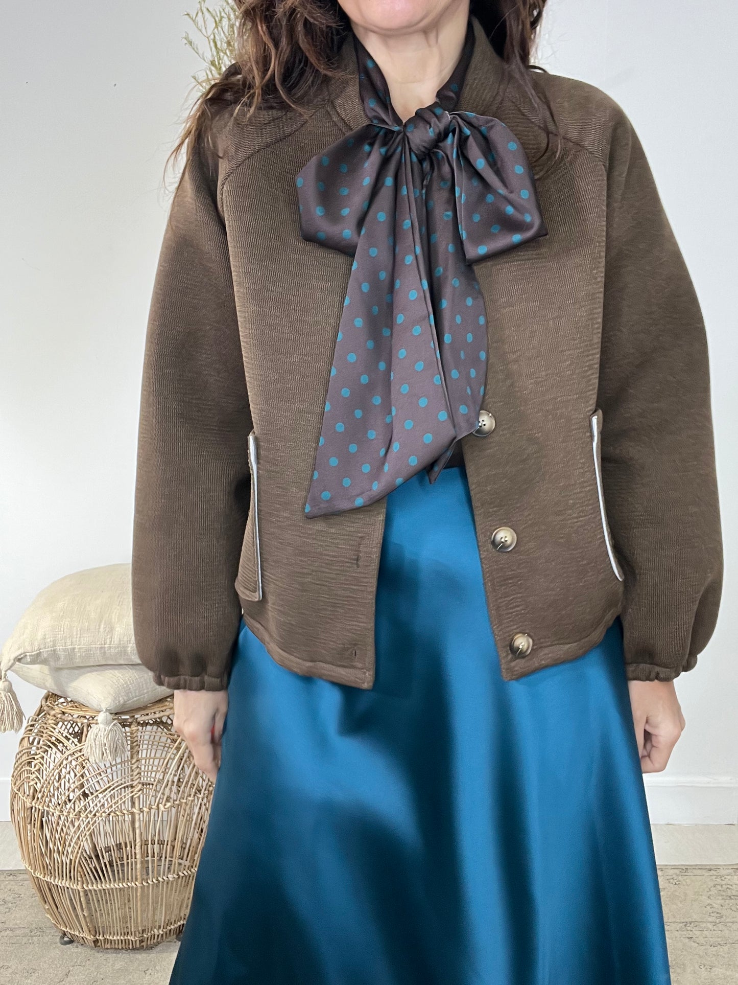 Bomber Évora castanho