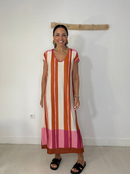 Vestido Karen terracota