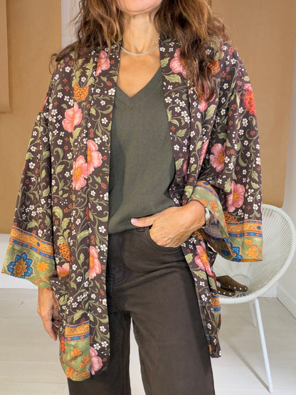 Kimono Royale castanho