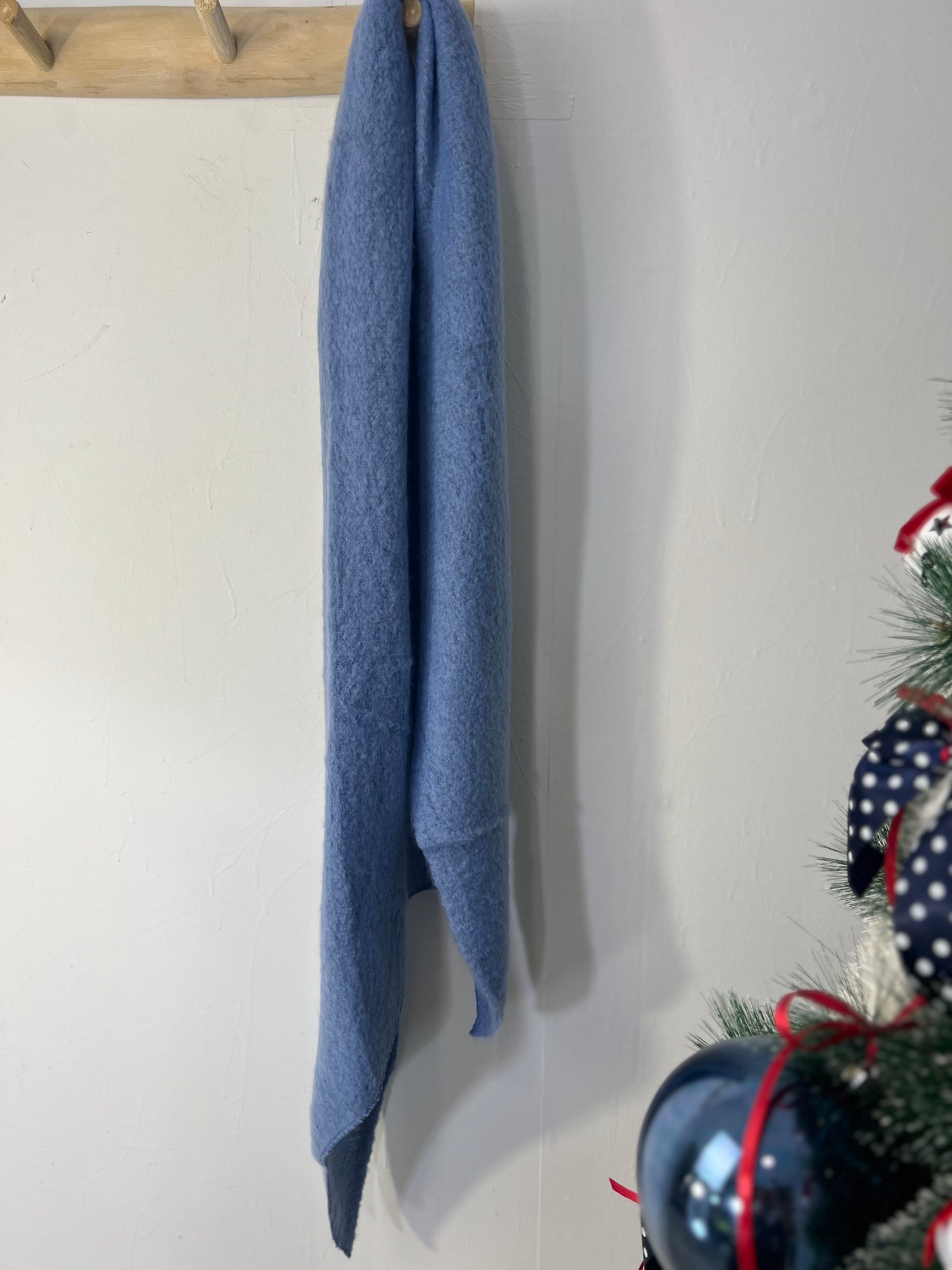 Cachecol azul anilado