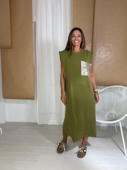 Vestido Divine pistácio