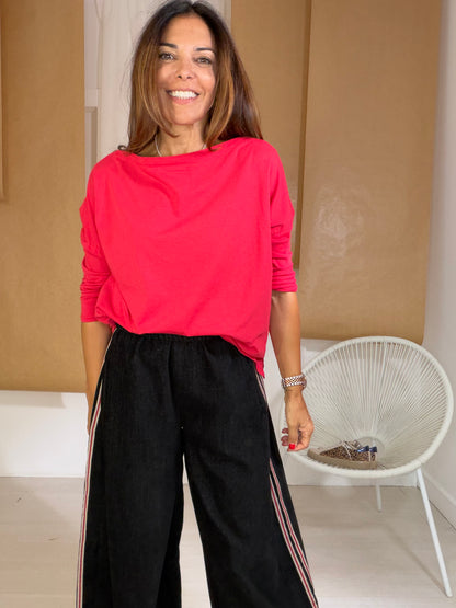 Camisola Pearl vermelha