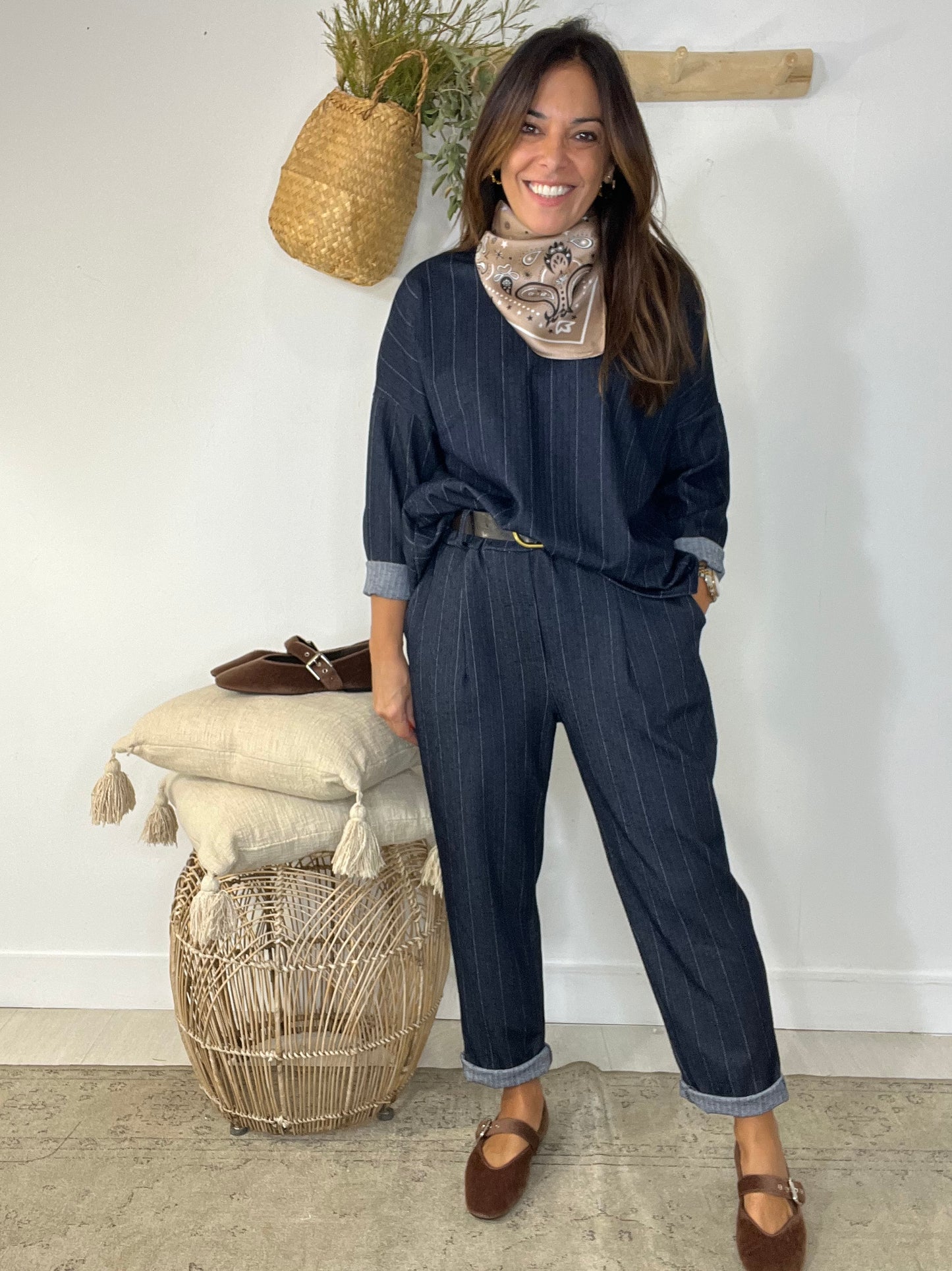 Conjunto Rato/ Amores azul-escuro