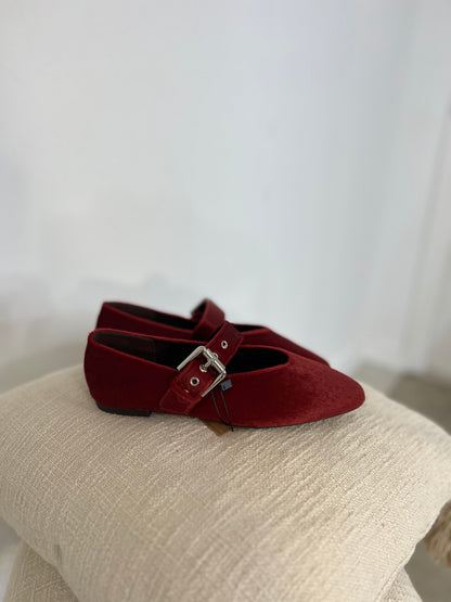 Sapatos Mary Jane bordot