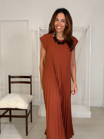Vestido Charlotte Terracota