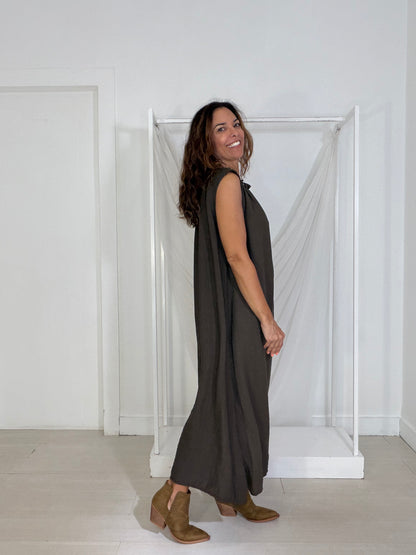 Vestido Rei castanho