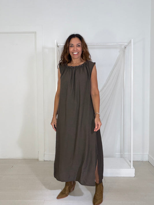Vestido Rei castanho